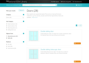 NBS National BIM Library website