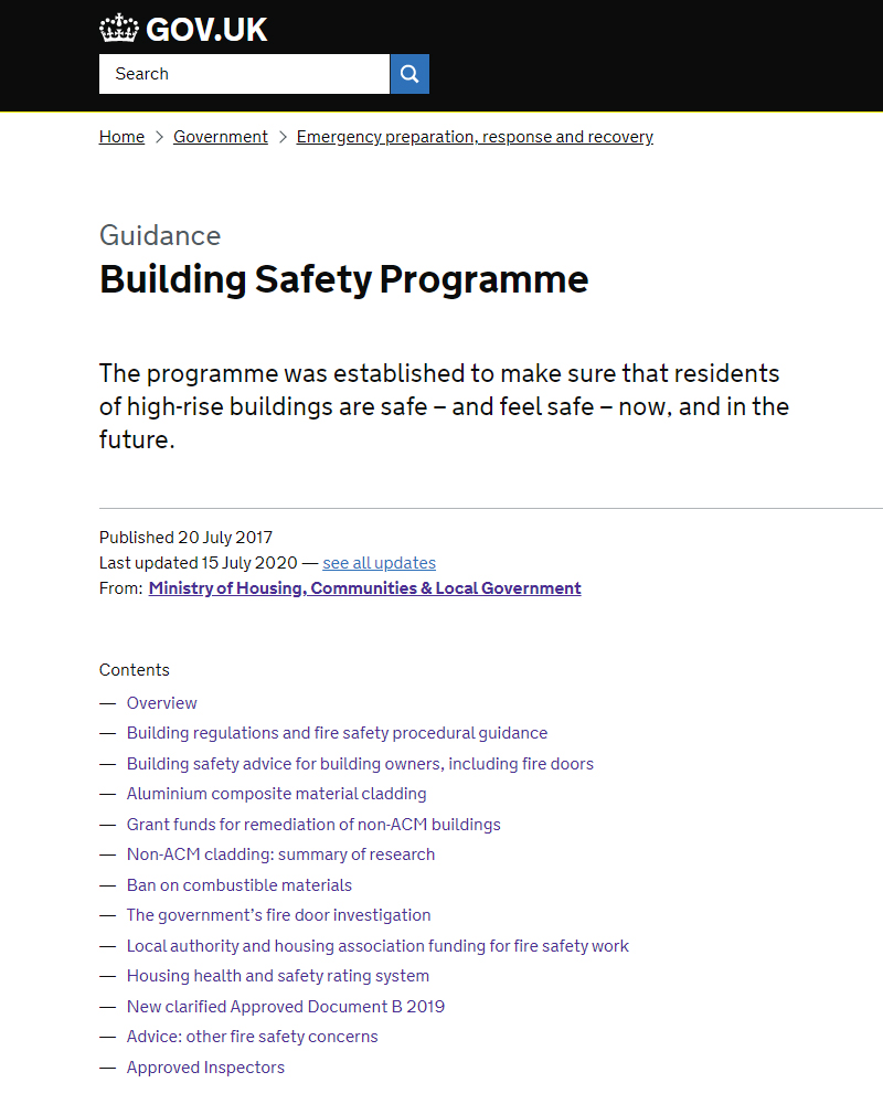 Understanding the draft Building Safety Bill Further Reading NBS