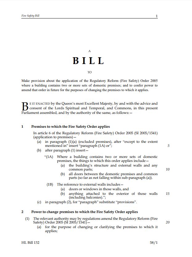 Understanding the draft Building Safety Bill Further Reading NBS