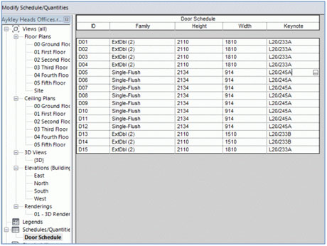 bim and building properties nbs schedule of values template