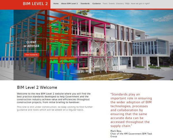 Level 2 BIM website