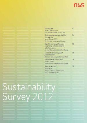 NBS Sustainability Survey 2012