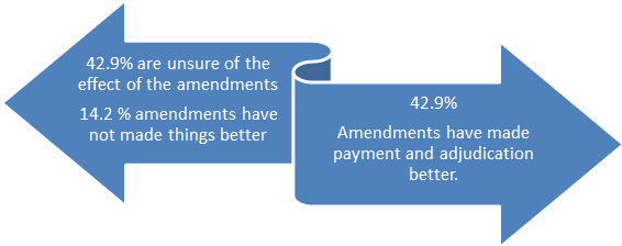 Have amendments made adjudication and payment any better?