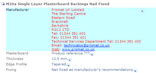 Pasting a property into place