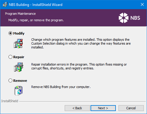 Modify Installation