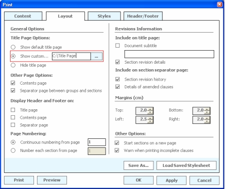Print display screen