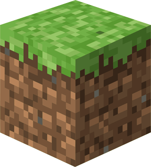 Grassed earth in Minecraft