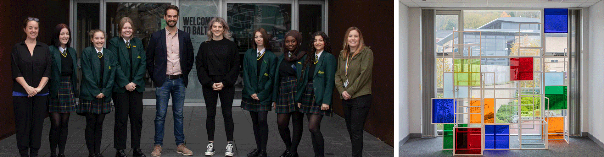 NBS and other regional businesses work with BALTIC to bring together artists and school children to unveil art murals in five Gateshead schools