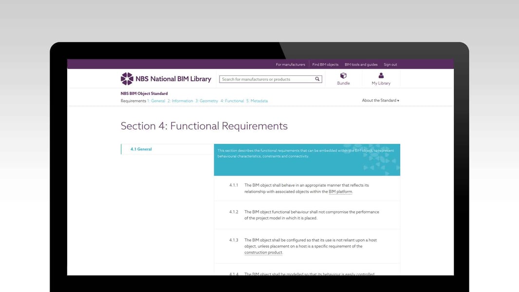 Exploring the NBS BIM Object Standard - Functional Requirements