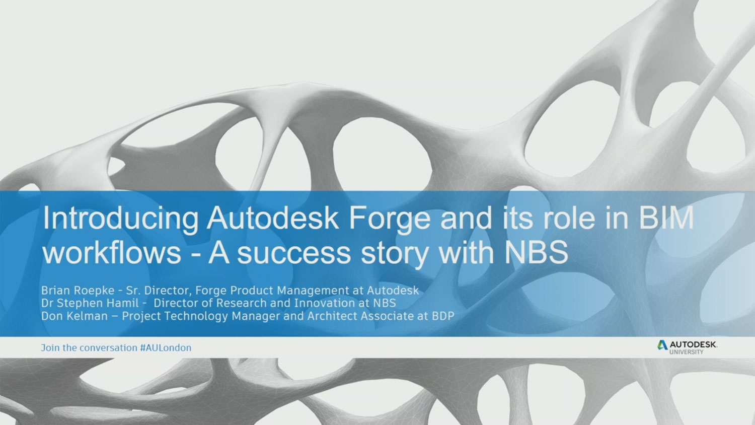 Introducing Autodesk Forge and its role in BIM workflows: A success story with NBS