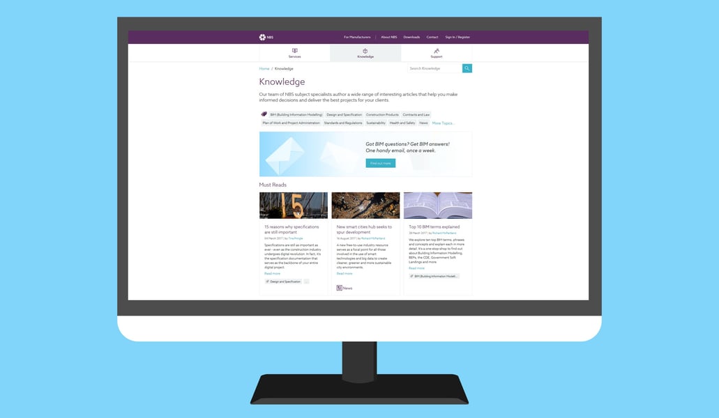 Help shape the construction knowledge on theNBS.com