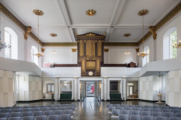 BASWA Phon Acoustic Plaster System at St John's Waterloo © Dirk Lindner by Eric Parry Architects&nbsp;
