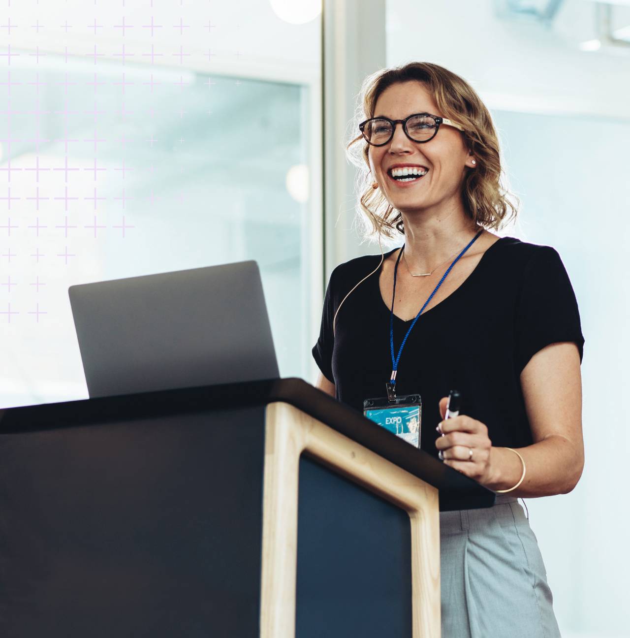 speaker at an event
